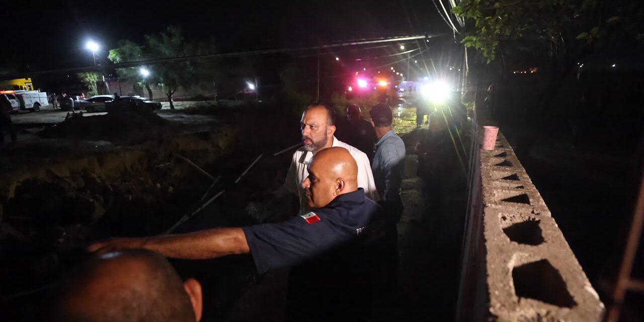 Juárez pide declaratoria de emergencia tras lluvias; maquinaria pesada llegará a zonas afectadas