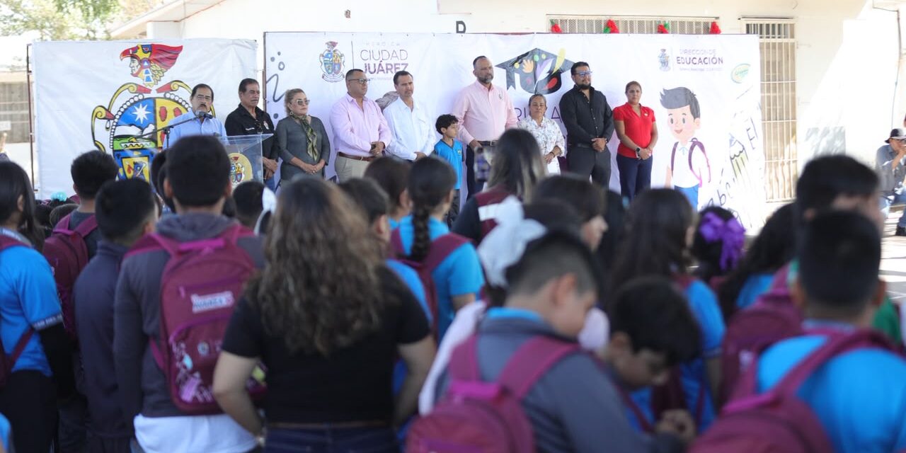 Entregan mochilas y útiles escolares a 777 alumnos de Riberas del Bravo