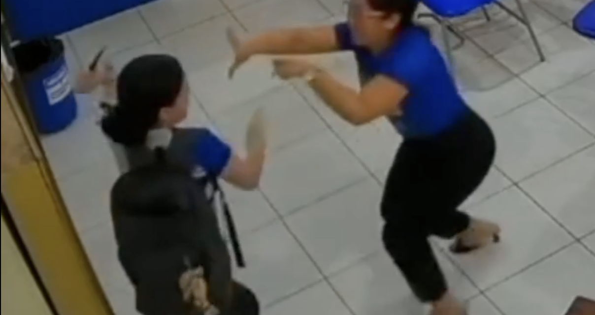 VIDEO: Alumna saca un cuchillo en plena clase y apuñala a su profesora en Brasil