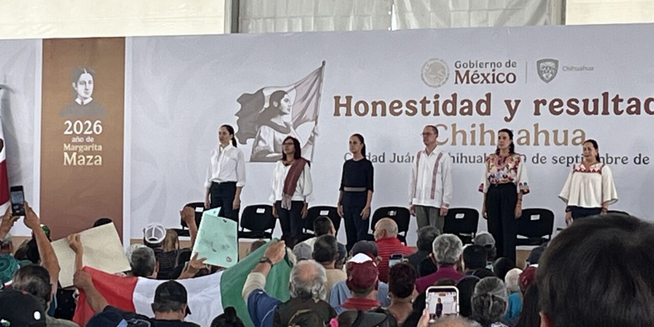 Sheinbaum anuncia nuevas preparatorias, deportivos y obras para Juárez y Chihuahua