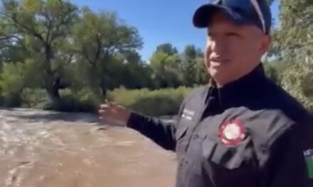 Desciende nivel del río Piedras Verdes en Colonia Juárez; Protección Civil mantiene vigilancia
