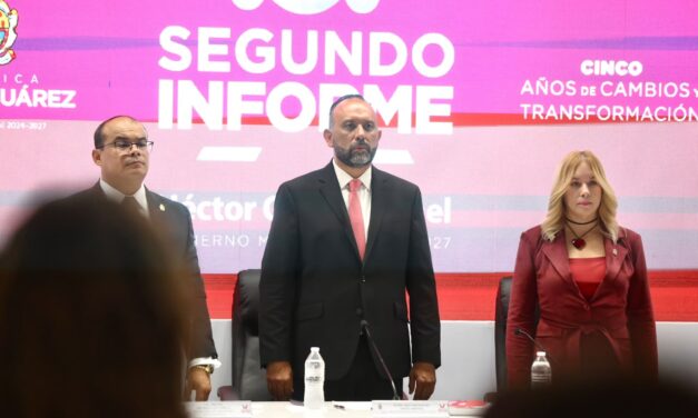 Presenta Héctor Ortiz Orpinel Segundo Informe de Gobierno; destaca avances y reconoce pendientes en Juárez