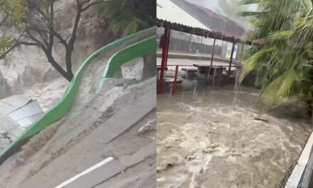 Se desbordan corrientes e inundan Los Filtros tras intensa tormenta en Chihuahua