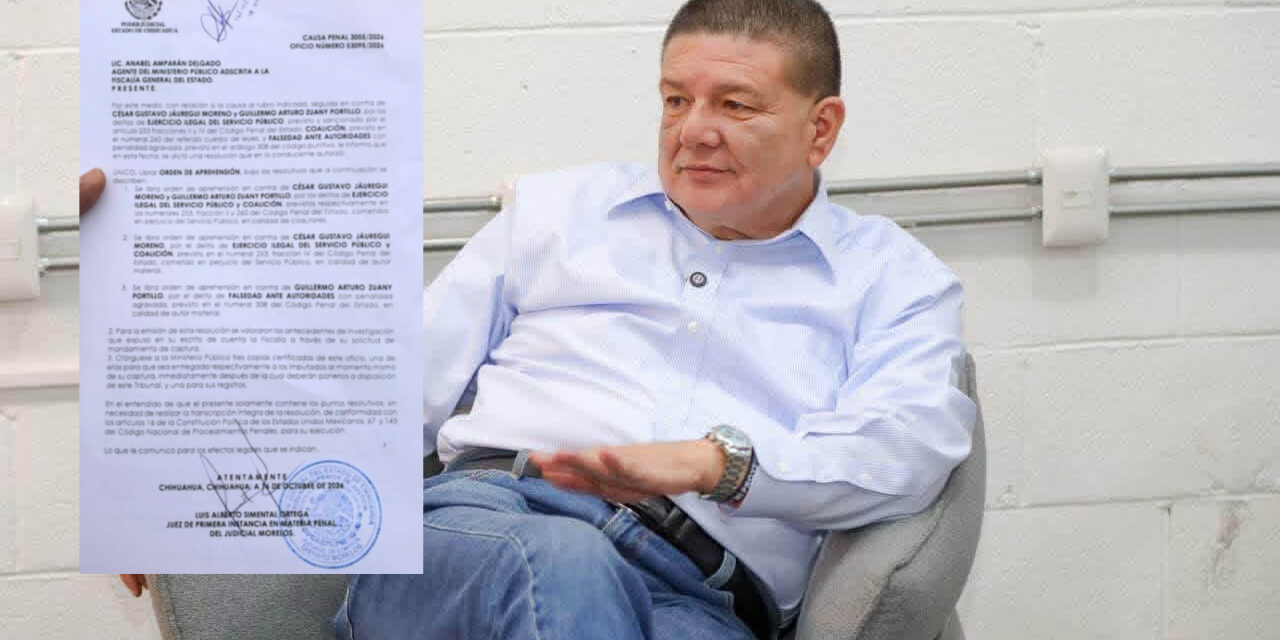 Orden de aprehensión contra Jáuregui y Zuany: oficio atribuido al Poder Judicial señala tres delitos