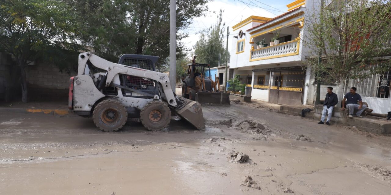 Reportan cerca de 50 viviendas afectadas por lluvias; mantienen trabajos de desagüe en Juárez