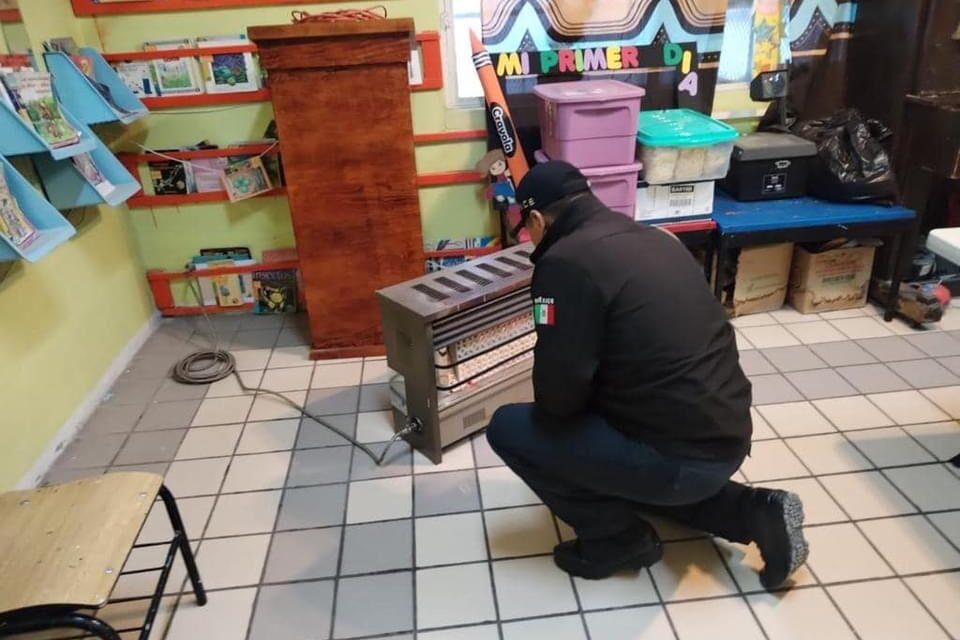 Llamó Protección Civil a escuelas a solicitar revisión de calentadores ante próximos descensos de temperatura