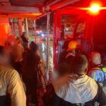 Rescatan bomberos a dos adultos y dos menores de una vivienda inundada en Fronteriza Baja