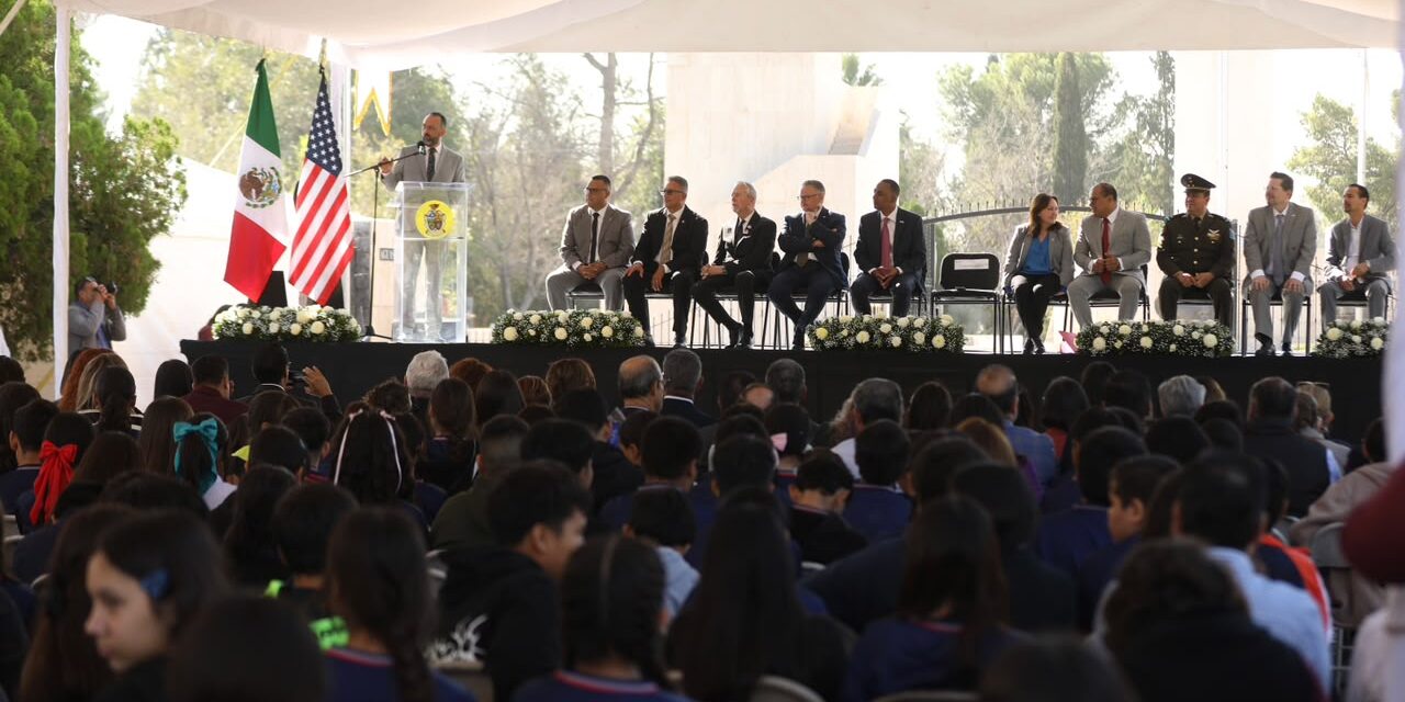Encabeza Presidente Municipal conmemoración del 59 aniversario de la entrega de El Chamizal