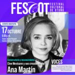 Ana Martín visitará Juárez para compartir su trayectoria en el FESCOT 2026