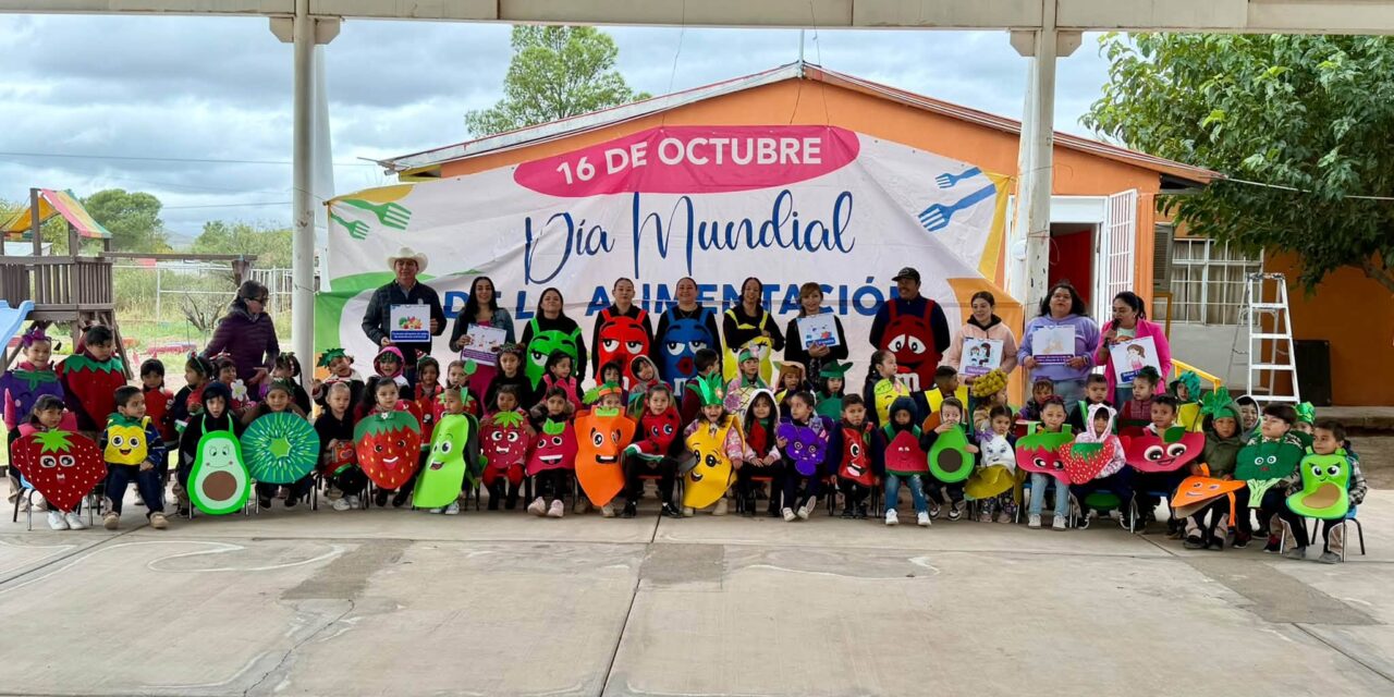 Promueve DIF Municipal alimentación saludable entre estudiantes del Jardín de Niños Paquimé