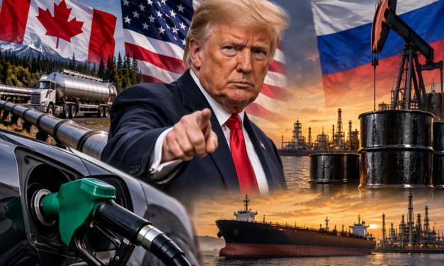 Trump busca frenar alza de combustibles con petróleo canadiense y diésel ruso
