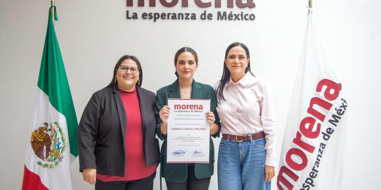 Designó Morena a Andrea Chávez como coordinadora en Juárez; llamó a trabajar con las bases