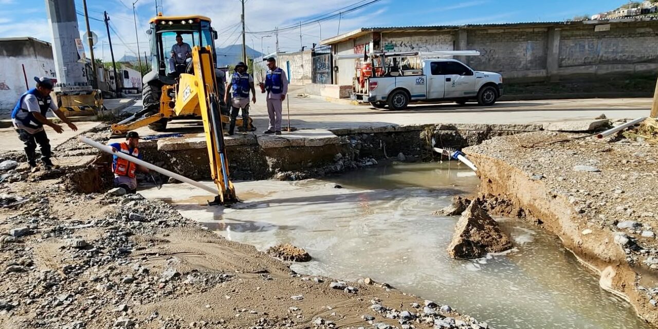 Atiende JMAS daños en la red de agua potable provocados por las lluvias