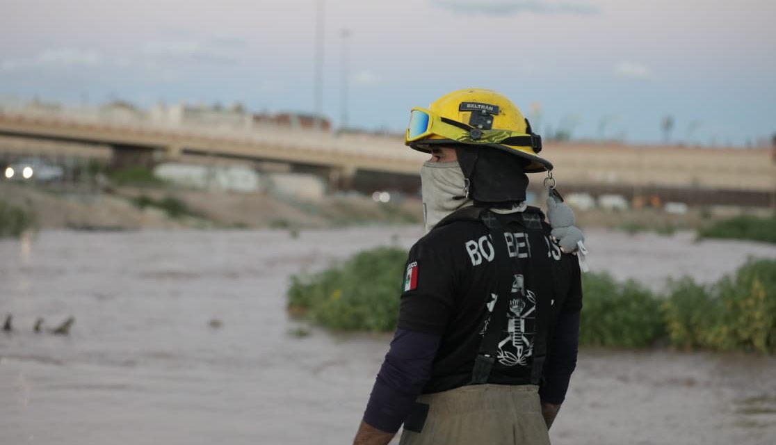 Río Bravo podría alcanzar carriles de la Norzagaray esta noche; despliegan operativo preventivo